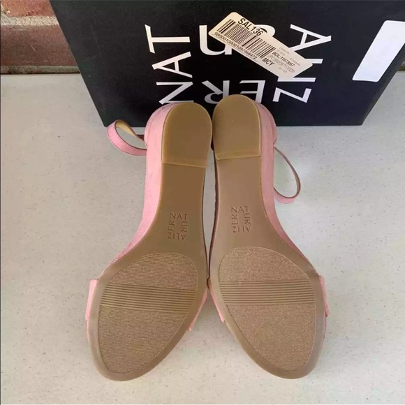 Naturalizer London Rosewood fabric Ankle Strap Wedge Sandals Women's size US 9.5 - Picture 6 of 9